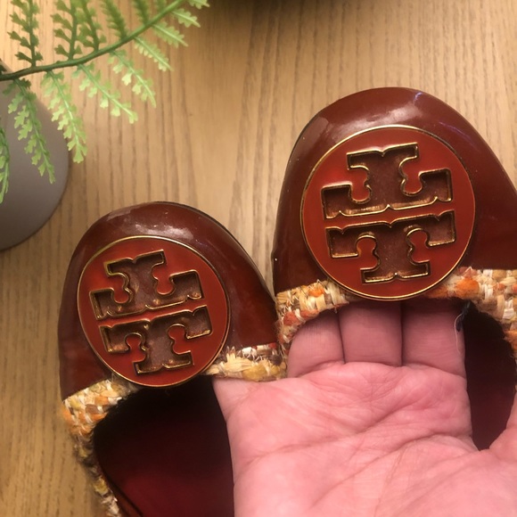 Tory Burch Serena Tweed and Leather Ballet Flats - Picture 8 of 10